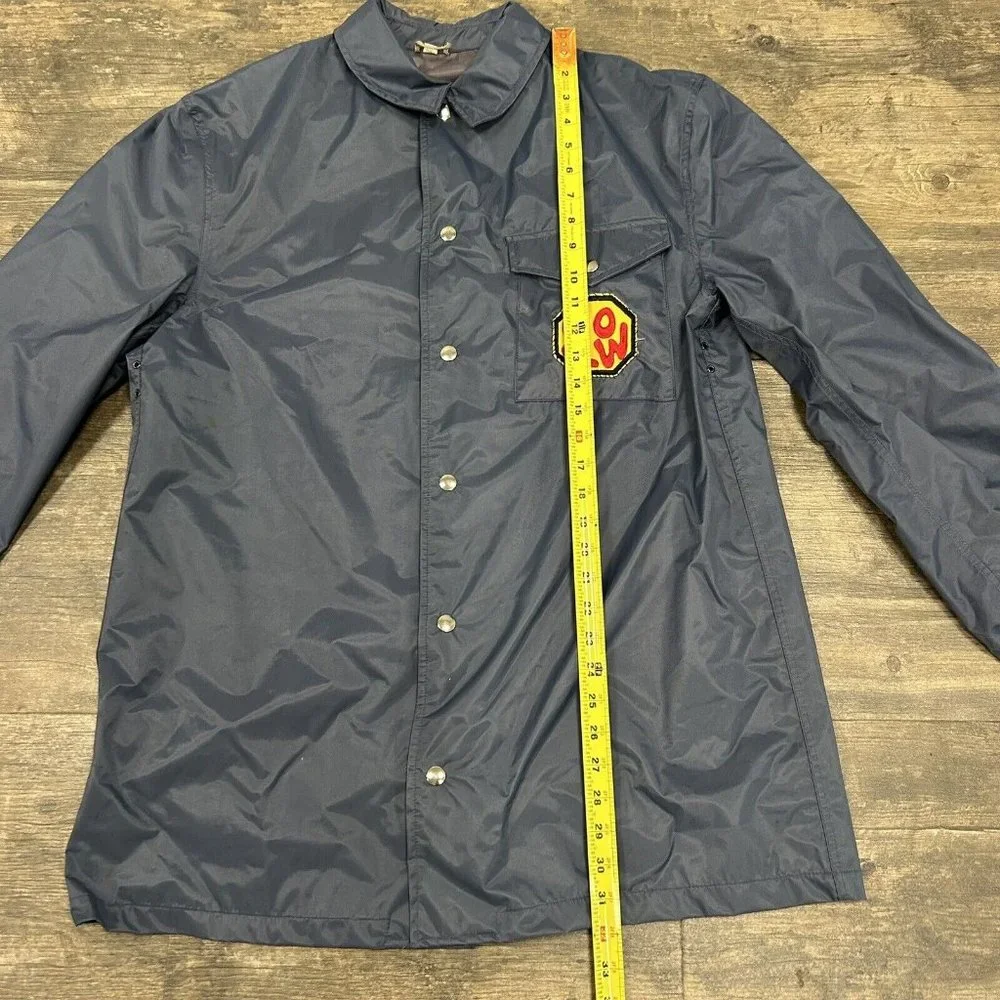 Vintage Blauer‎ Nylolite Rain Jacket/Coat Men Size Medium Blue SLOW